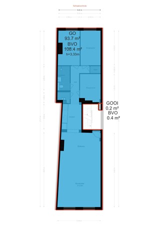 Floor plan - Amstel 188-2, 1017 AG Amsterdam 